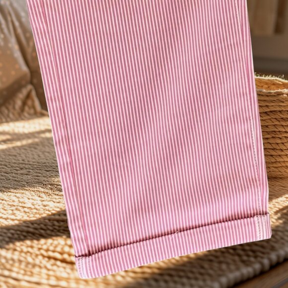 MARIO SERRANI ITALY PINK / WHITE PULL ON PANTS - SIZE M - Picture 6 of 7